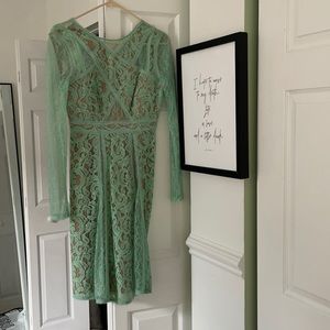BCBG lace midi dress